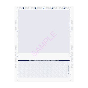 C Fold 8.5" x 11" Void Pantograph Blue Check - Pressure Seal Documents