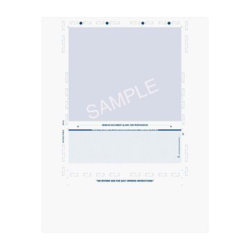 EZ Fold 8.5" x 14" Void Pantograph Blue Basic Check - Pressure Seal Documents