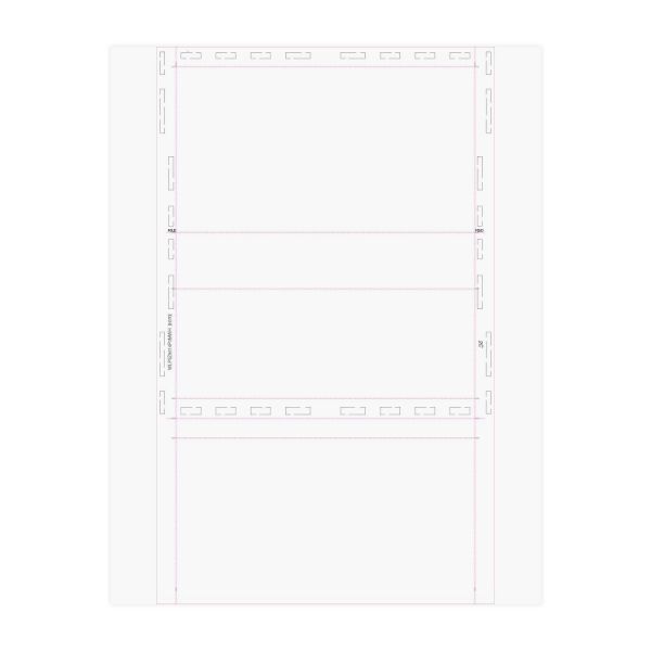 Z Fold 8.5" x 14" Form Two Blockouts - Pressure Seal Documents