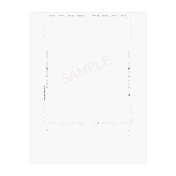 EZ Fold 8.5" x 14" Blank White Form No Blockout - Pressure Seal Documents