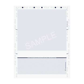 Z Fold 8.5" x 11" Void Pantograph Blue Basic Check - Pressure Seal Documents
