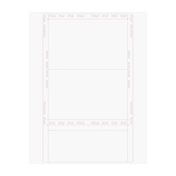 EZ Fold 8.5" x 14" Blank White Form - Pressure Seal Documents