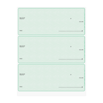 QuickBooks® 3-to-a-Page Business Check || Laser Checks || Checks & Forms || No Imprint