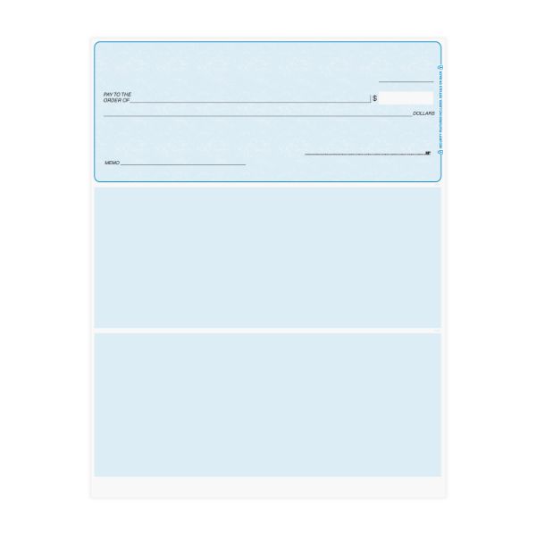 Quickbooks Top Blue Laser Checks