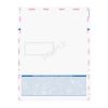 C Fold 8.5" x 11" Blue Check Window One Block Out - Pressure Seal Documents