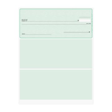Quickbooks Top Green Laser Checks